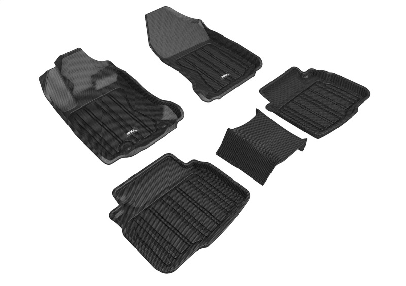 Subaru Legacy Floor Mats - Front + Rear - 3D MAXpider - Elitect - Black - `20-`24 Subaru Legacy Floor Mats - Front + Rear - 3D MAXpider - Elitect - Black - `20-`24